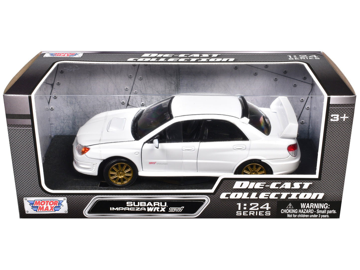 Subaru Impreza WRX STi White 1/24 Diecast Model Car by Motormax <h2>Subaru Motormax</h2> <p>High-quality perfect for collectors and enthusiasts. Features detailed interior exterior craftsmanship, real