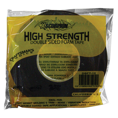 XScorpion 1/2″ Double Sided Foam Tape (60 feet)