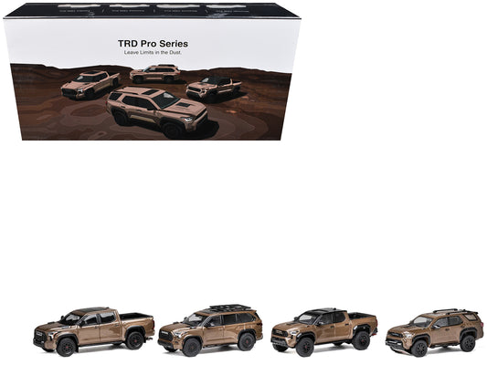 T&yota TRD PRO Mudbath 4 Car Set Limited Edition to 200 pieces Worldwide 1/64 T&y Diecast Model Cars by GCD