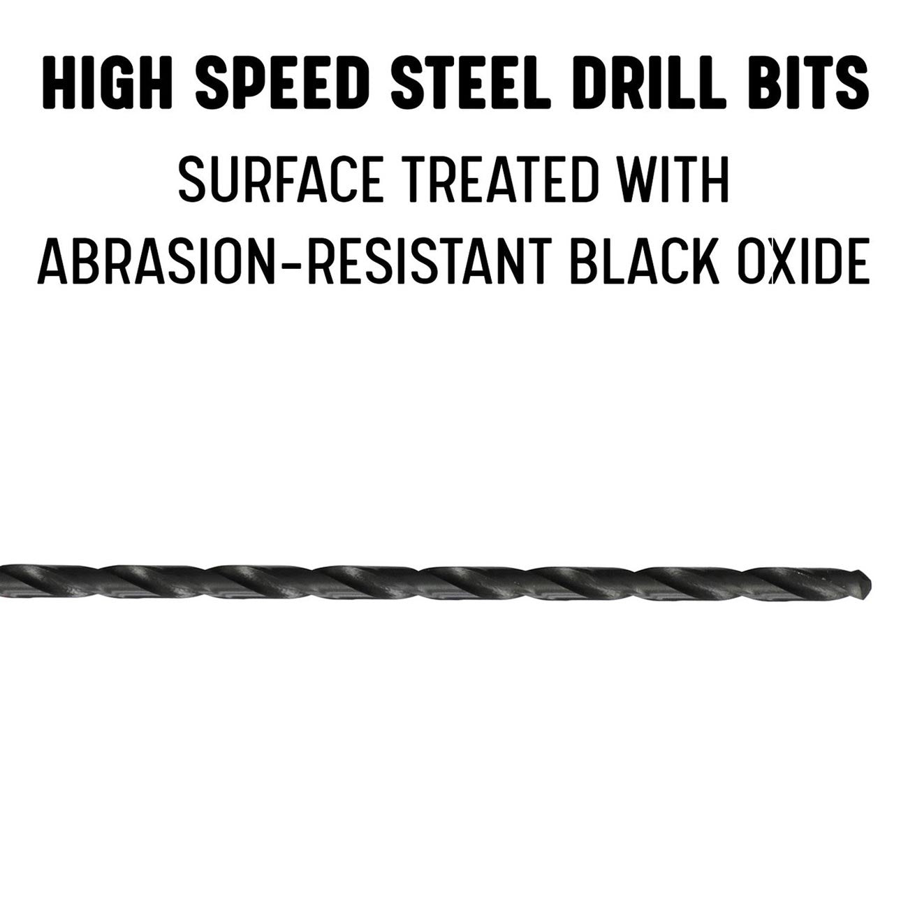 DRILL AMERICA 17/32" x 12" HSS Extra Long Drill Bit with 1/2-Shank Drill Bit