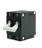 EGIS A Series White Toggle Panel Mount Circuit Breaker Dual Pole AC 15 Amp Retail Pack