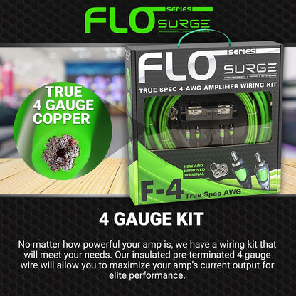 Atrend Surge Flo Series ELE 4 Gauge Amplifier Wiring Kit
