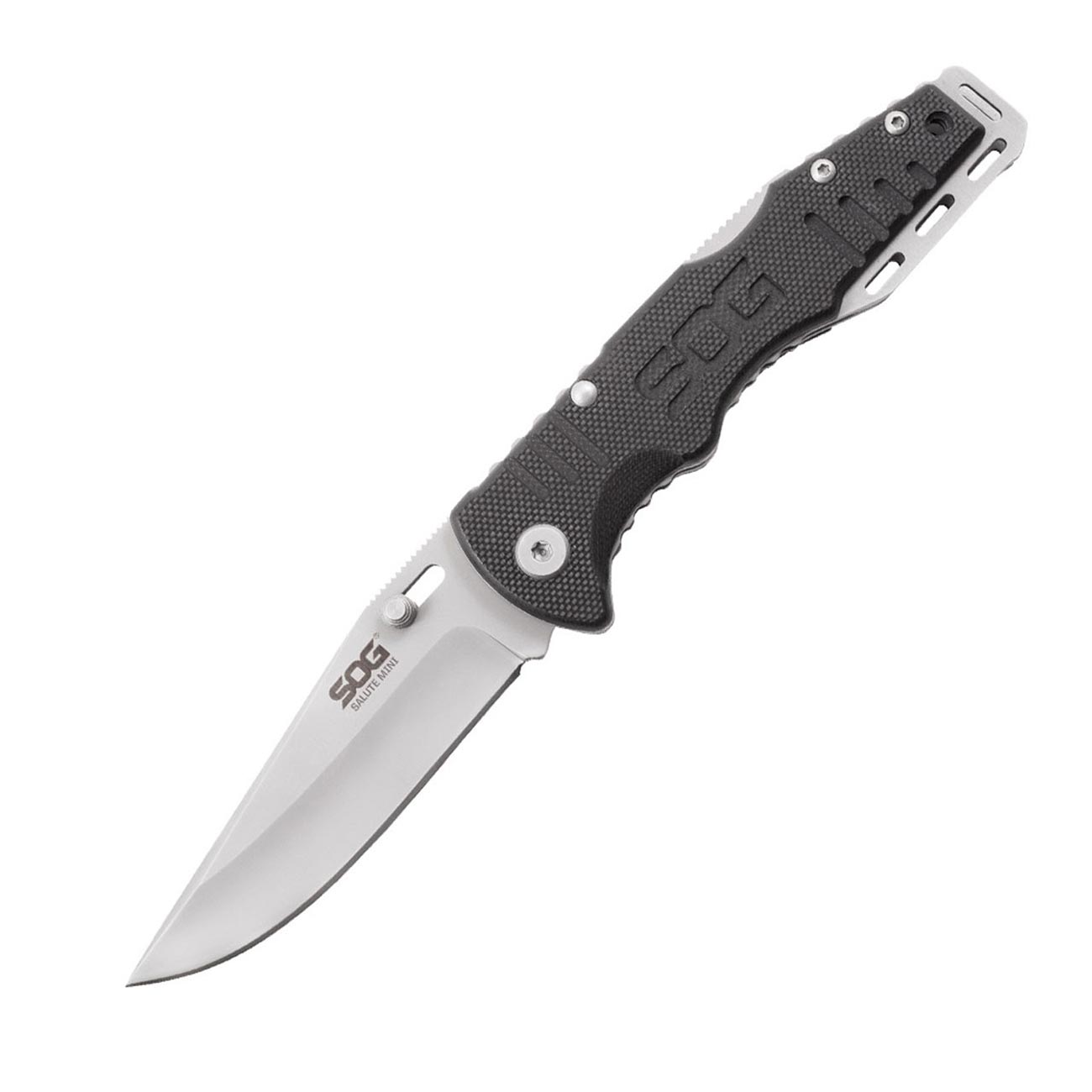 SOG Salute Mini- Bead Blast G10 Handle  3.1" Folding Knife