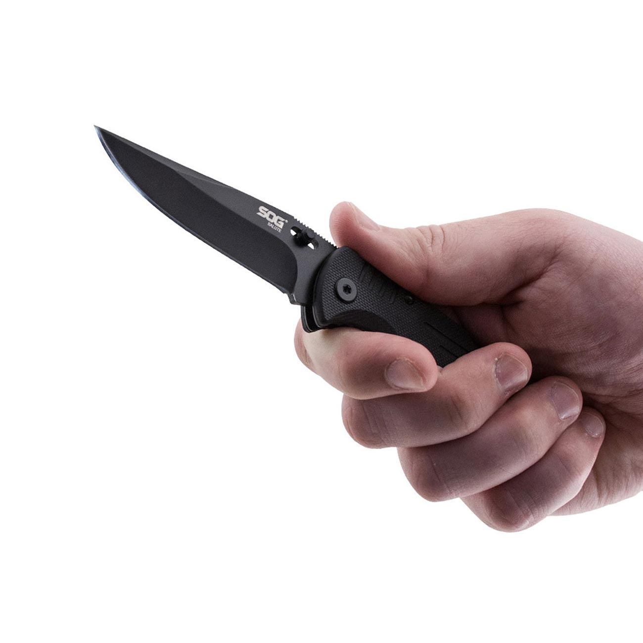 SOG Salute Mini- Black Oxide G10 Folding Knife