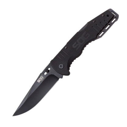 SOG Salute Clip Point Folding Knife with G10 Grips