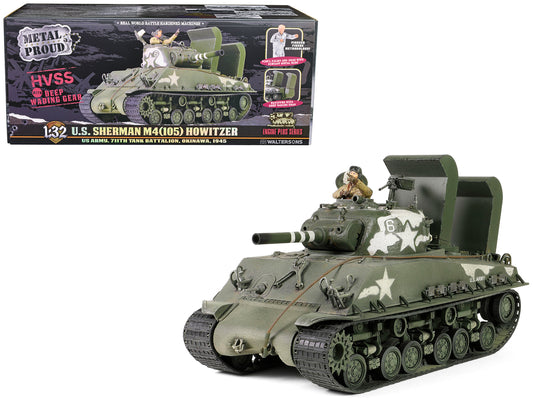 Sherman M4 Howitzer Medium Tank "Engine Plus" Series 1/32 Diecast by Metal Proud