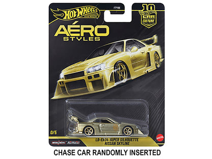 "Aero Styles" 5 piece Set "Car Culture 10th Anniversary" 2026 Series U Diecast Model Cars by Hot Wheels