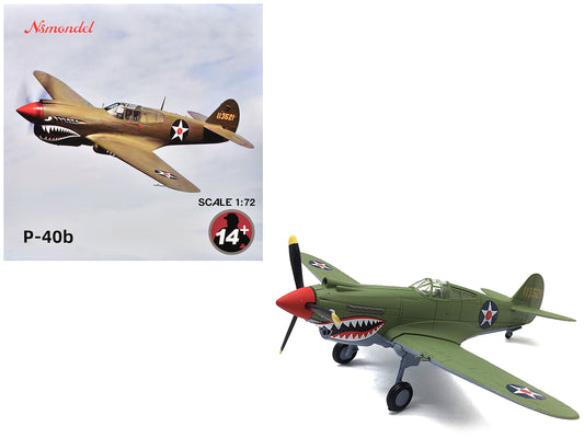 Curtiss P-40E Warhawk Fighter Aircraft "China-Burma-India Theater" (1942) United States Army Air Forces 1/72 T&y Diecast Model Airplane