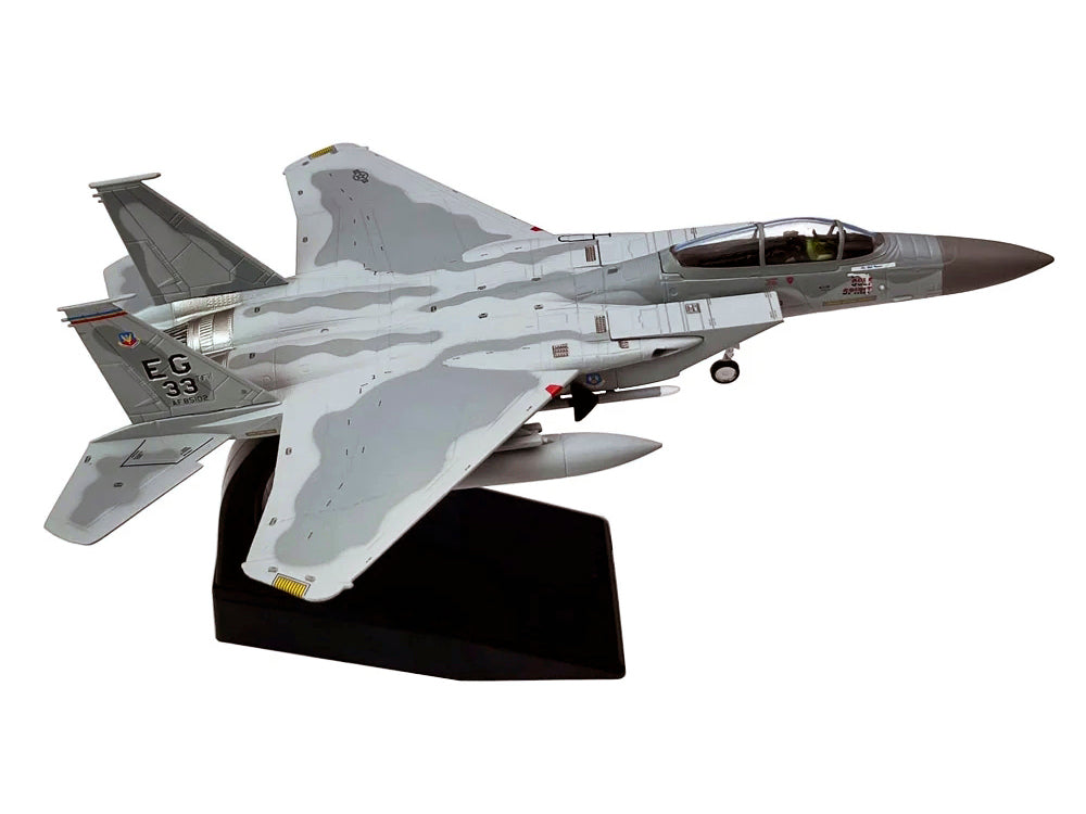 McDonnell Douglas F-15C Eagle Aircraft "MiG Killer Gulf Spirit 58th Tactical Fighter Squadron 33rd Tactical Fighter Wing Desert Storm" (1991) United States Air Force 1/100 T&y Diecast Model Airplane