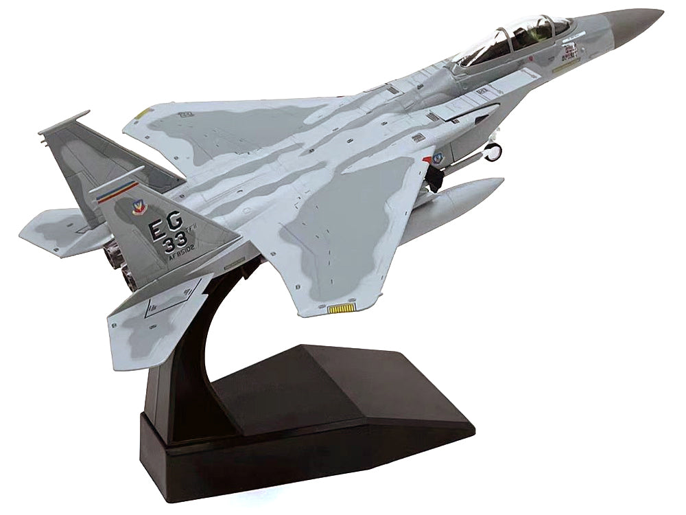 McDonnell Douglas F-15C Eagle Aircraft "MiG Killer Gulf Spirit 58th Tactical Fighter Squadron 33rd Tactical Fighter Wing Desert Storm" (1991) United States Air Force 1/100 T&y Diecast Model Airplane