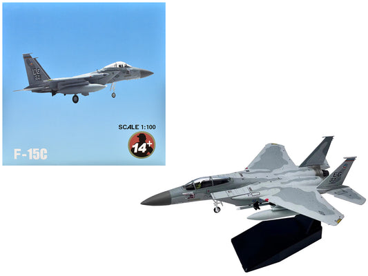 McDonnell Douglas F-15C Eagle Aircraft "MiG Killer Gulf Spirit 58th Tactical Fighter Squadron 33rd Tactical Fighter Wing Desert Storm" (1991) United States Air Force 1/100 T&y Diecast Model Airplane