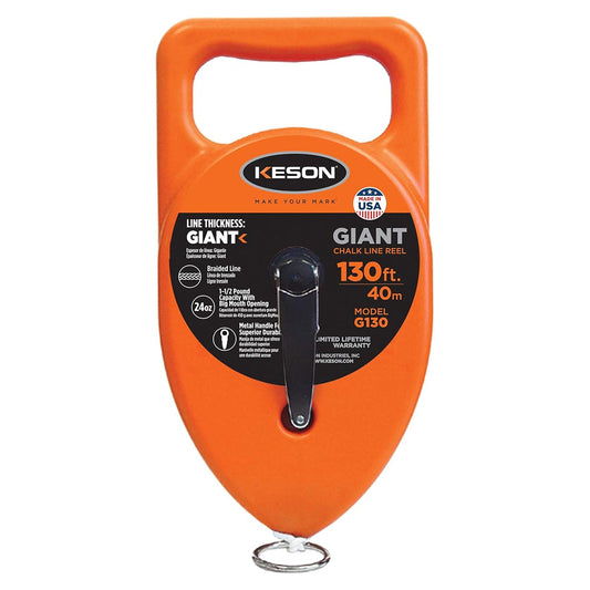 Keson "Giant" Chalk Line Reel - 130 ft.