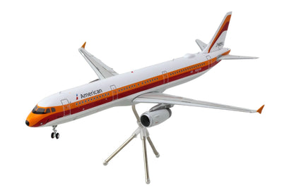 Airbus A321 Commercial Aircraft "American Airlines - PSA" (N582UW) White with Red and Orange Stripes "Gemini 200" Series 1/200 Diecast Model Airplane by GeminiJets <h2>Airbus GeminiJets</h2> <p>High-q