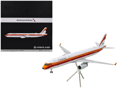 Airbus A321 Commercial Aircraft "American Airlines - PSA" (N582UW) White with Red and Orange Stripes "Gemini 200" Series 1/200 Diecast Model Airplane by GeminiJets <h2>Airbus GeminiJets</h2> <p>High-q
