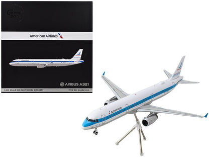 Airbus A321 Commercial Aircraft "American Airlines - Piedmont" (N581UW) White with Blue Stripes "Gemini 200" Series 1/200 Diecast Model Airplane by GeminiJets <h2>Airbus GeminiJets</h2> <p>High-qualit