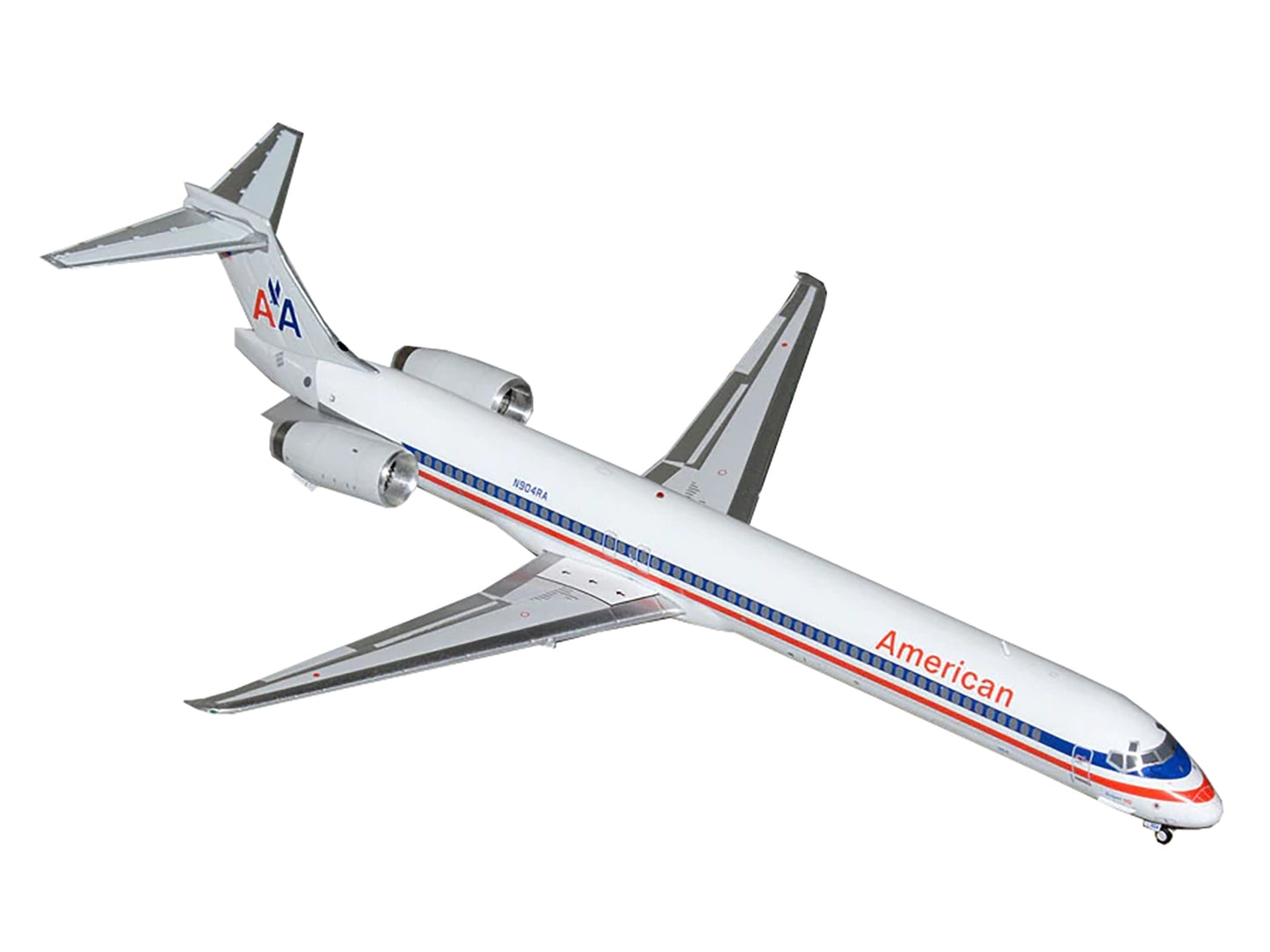 McDonnell Douglas MD-90 Commercial Aircraft "American Airlines" (N904RA) White with Red and Blue Stripes "Gemini 200" Series 1/200 Diecast Model Airplane by GeminiJets <h2>McDonnell GeminiJets</h2> <p
