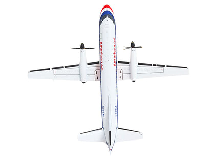 Saab 340B Commercial Aircraft "American Eagle" (N389AE) White with Red and Blue Stripes "Gemini 200" Series 1/200 Diecast Model Airplane by GeminiJets <h2>Saab GeminiJets</h2> <p>High-quality car perf