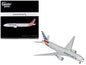 Boeing 777-200ER Commercial Aircraft "American Airlines" (N788AN) Silver with Striped Tail "Gemini 200" 1/200 Diecast Model Airplane by GeminiJets