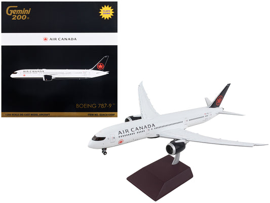 Boeing 787-9 Commercial Aircraft with Flaps Down "Air Canada" White Black Tail "Gemini 200" Series 1/200 Diecast Model Airplane by GeminiJets <h2>Boeing GeminiJets</h2> <p>High-quality car perfect for