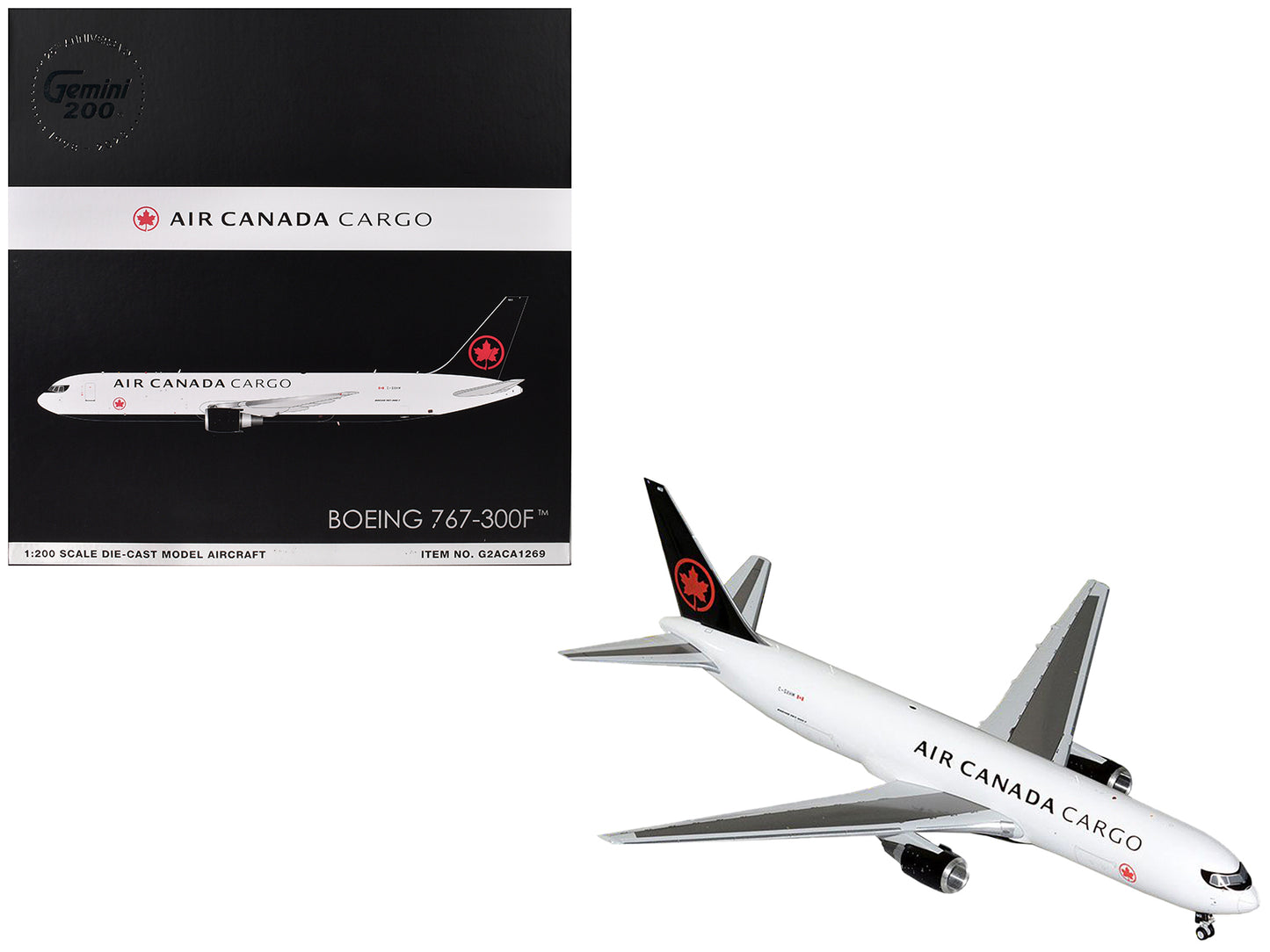 Boeing 767-300F Commercial Aircraft "Air Canada Cargo" (C-GXHM) White with Black Tail "Gemini 200" Series 1/200 Diecast Model Airplane by GeminiJets <h2>Boeing GeminiJets</h2> <p>High-quality car perf