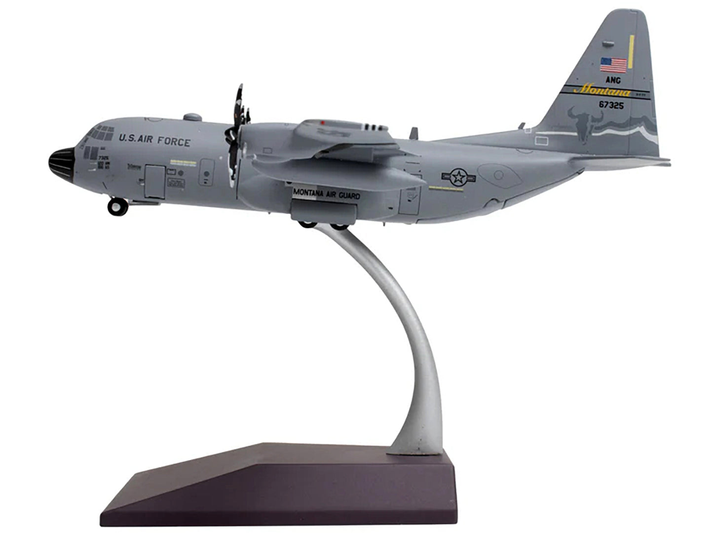 Lockheed C-130H3 Hercules Transport Aircraft "Montana Air National Guard Great Falls ANGB" United States Force "Gemini 200" Series 1/200 Diecast Model Airplane by GeminiJets <h2>Lockheed GeminiJets</h