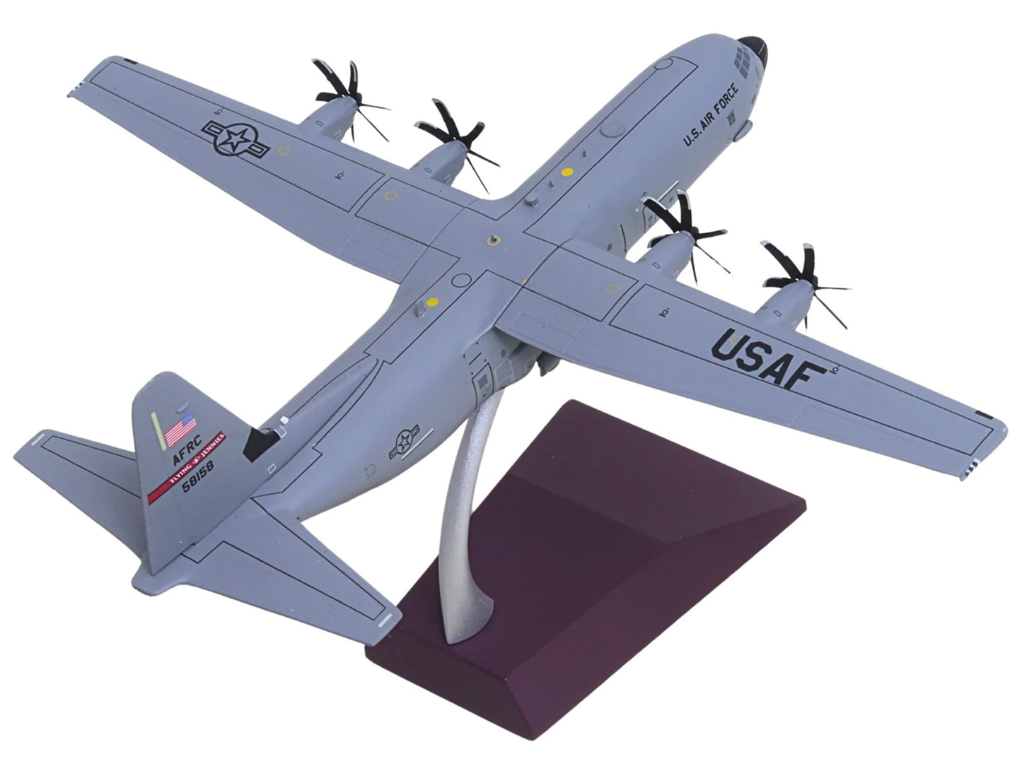 Lockheed C-130J-30 Super Hercules Transport Aircraft "05-8158 Flying Jennies 815th Airlift Squadron Keesler Air Force Base" United States "Gemini 200" Series 1/200 Diecast Model by GeminiJets Car Coll