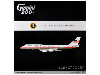 Boeing VC25B Transport Aircraft "Air Force One" (31000) United States Air "Gemini 200" Series 1/200 Diecast Model by GeminiJets <h2>Boeing GeminiJets</h2> <p>High-quality car perfect for collectors an
