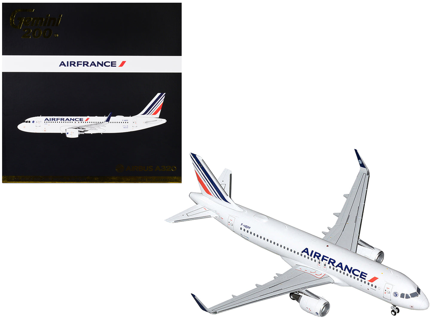 Airbus A320 Commercial Aircraft "Air France" White with Tail Stripes "Gemini 200" Series 1/200 Diecast Model Airplane by GeminiJets <h2>Airbus GeminiJets</h2> <p>High-quality car perfect for collector