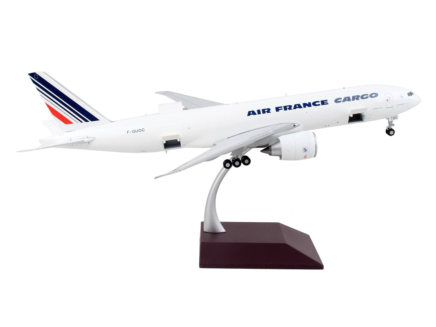 Boeing 777F Commercial Aircraft "Air France Cargo" White with Striped Tail "Gemini 200 - Interactive" Series 1/200 Diecast Model Airplane by GeminiJets <h2>Boeing GeminiJets</h2> <p>High-quality car p