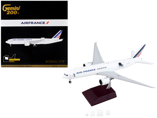 Boeing 777F Commercial Aircraft "Air France Cargo" White with Striped Tail "Gemini 200 - Interactive" Series 1/200 Diecast Model Airplane by GeminiJets <h2>Boeing GeminiJets</h2> <p>High-quality car p