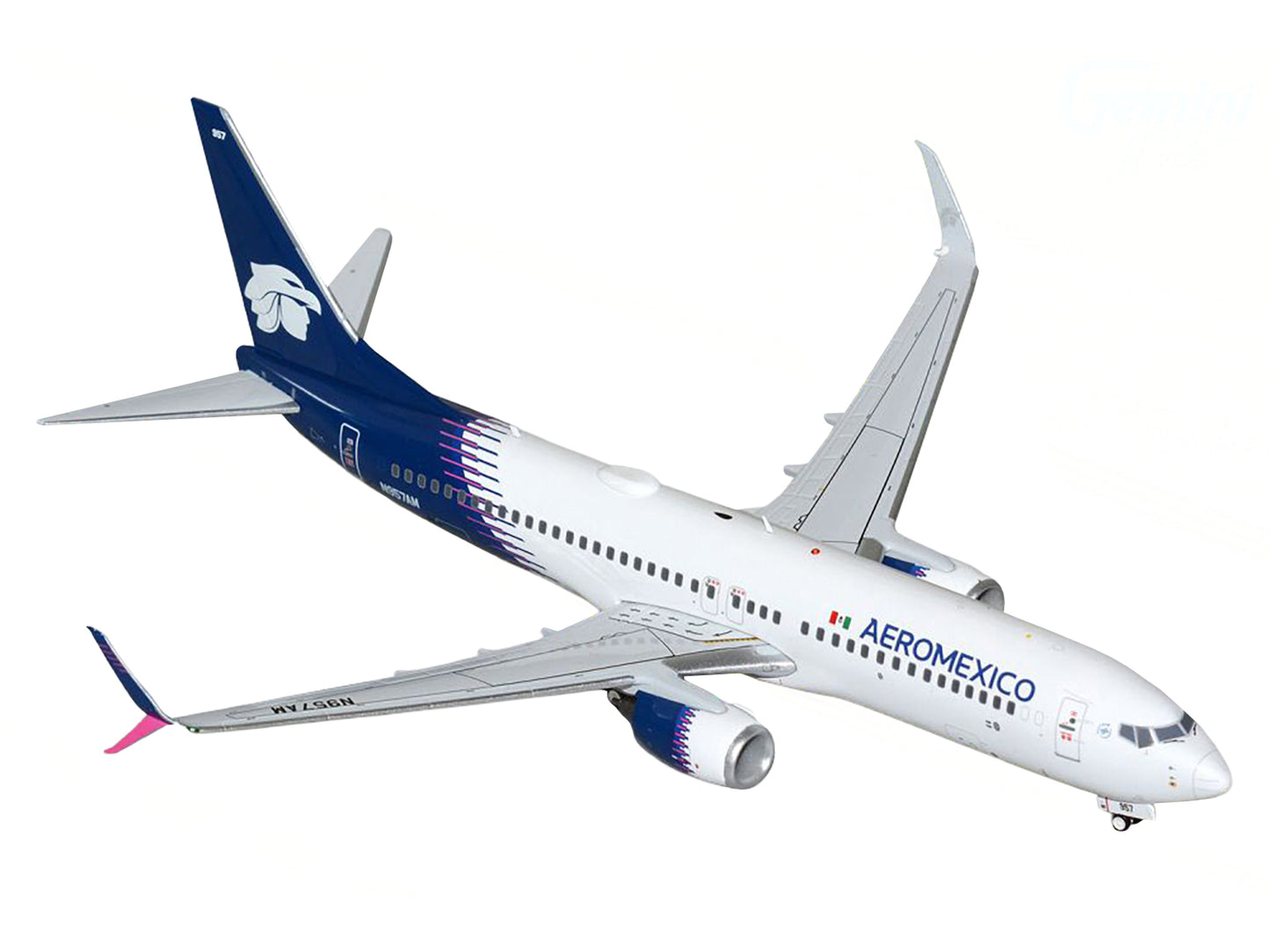 Boeing 737-800 Commercial Aircraft "AeroMexico" (N957AM) White with Dark Blue Tail "Gemini 200" Series 1/200 Diecast Model Airplane by GeminiJets <h2>Boeing GeminiJets</h2> <p>High-quality car perfect