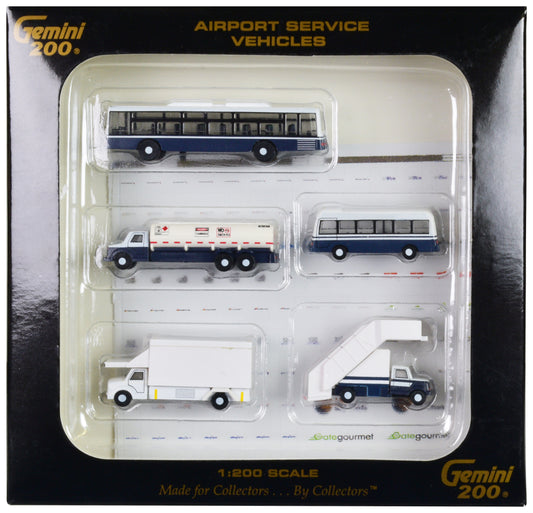 Airport Service Vehicles Set of 5 pieces "Gemini 200" Series Diecast Models by GeminiJets <h2>Airport GeminiJets</h2> <p>High-quality model car perfect for collectors and enthusiasts. Features detaile