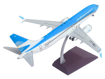 Boeing 737 MAX 8 Commercial Aircraft "Aerolineas Argentinas" (LV-KEJ) White and Blue "Gemini 200" Series 1/200 Diecast Model Airplane by GeminiJets <h2>Boeing GeminiJets</h2> <p>High-quality car perfe