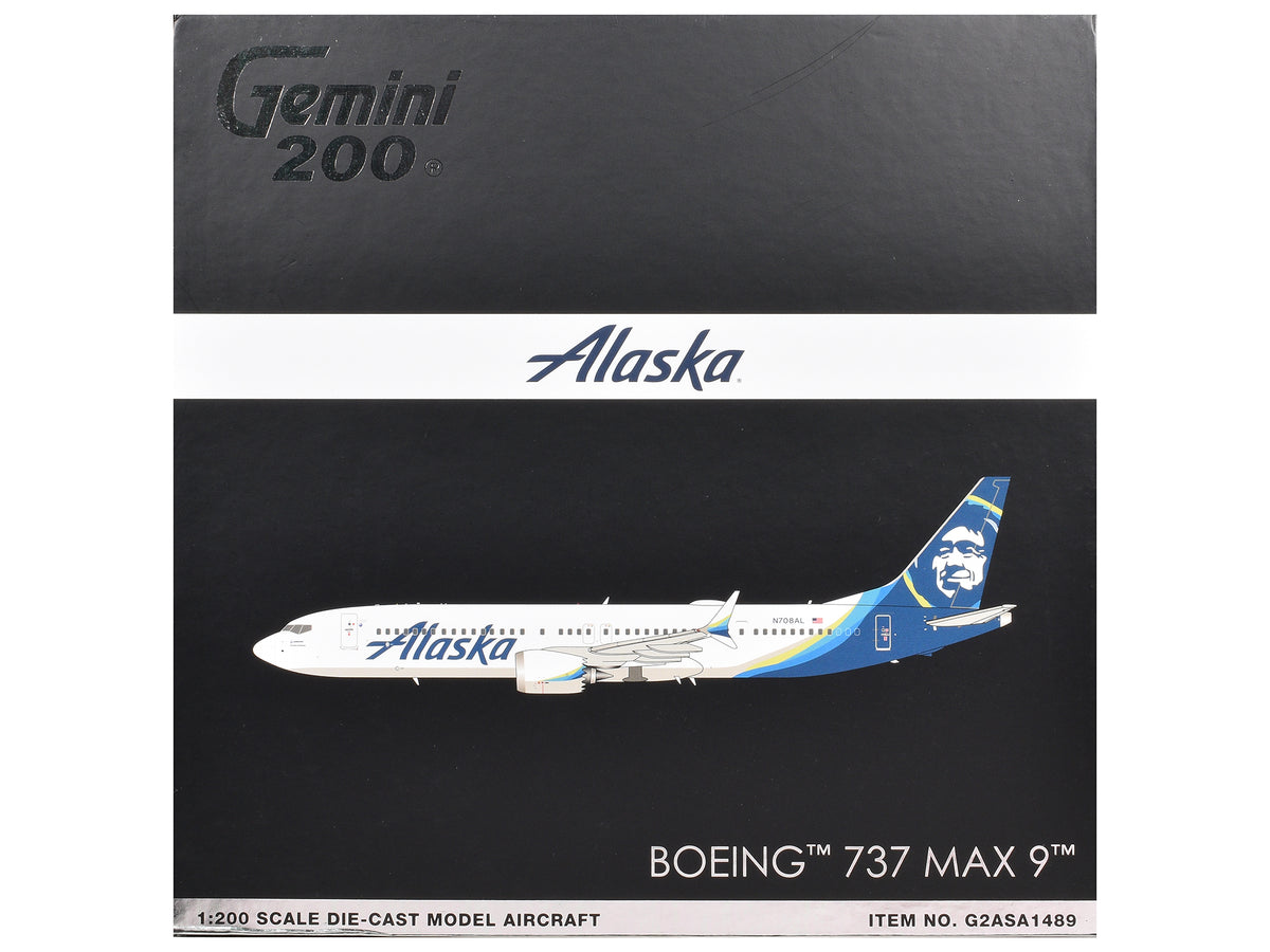 Boeing 737 MAX 9 Commercial Aircraft 1/200 Diecast Aircraft - GeminiJets