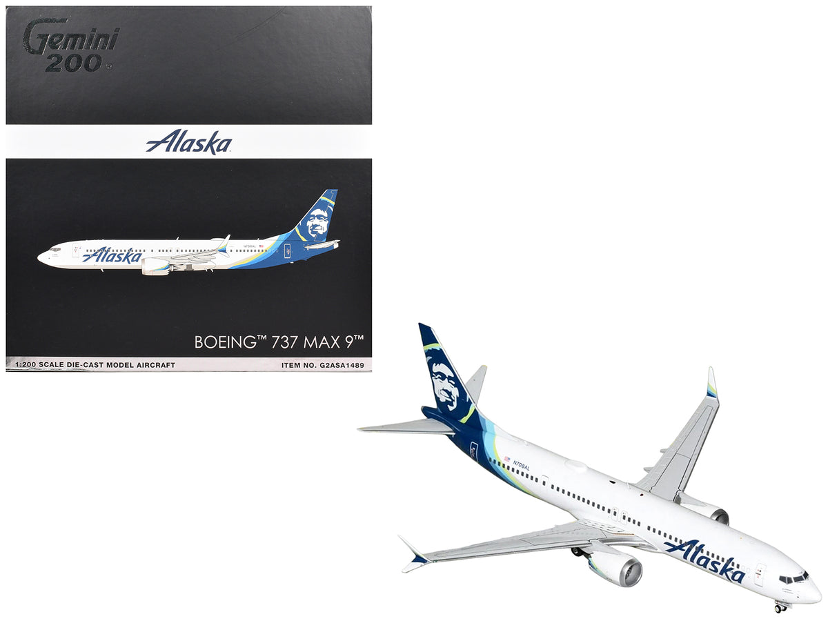 Boeing 737 MAX 9 Commercial Aircraft 1/200 Diecast Aircraft - GeminiJets