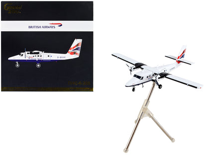De Havilland DHC-6-300 Commercial Aircraft "British Airways" White with Striped Tail "Gemini 200" Series 1/200 Diecast Model Airplane by GeminiJets <h2>De GeminiJets</h2> <p>High-quality car perfect f