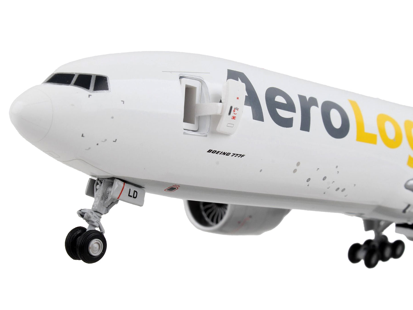 Boeing 777F Commercial Aircraft "AeroLogic" White "Gemini 200 - Interactive" Series 1/200 Diecast Model Airplane by GeminiJets <h2>Boeing GeminiJets</h2> <p>High-quality car perfect for collectors and