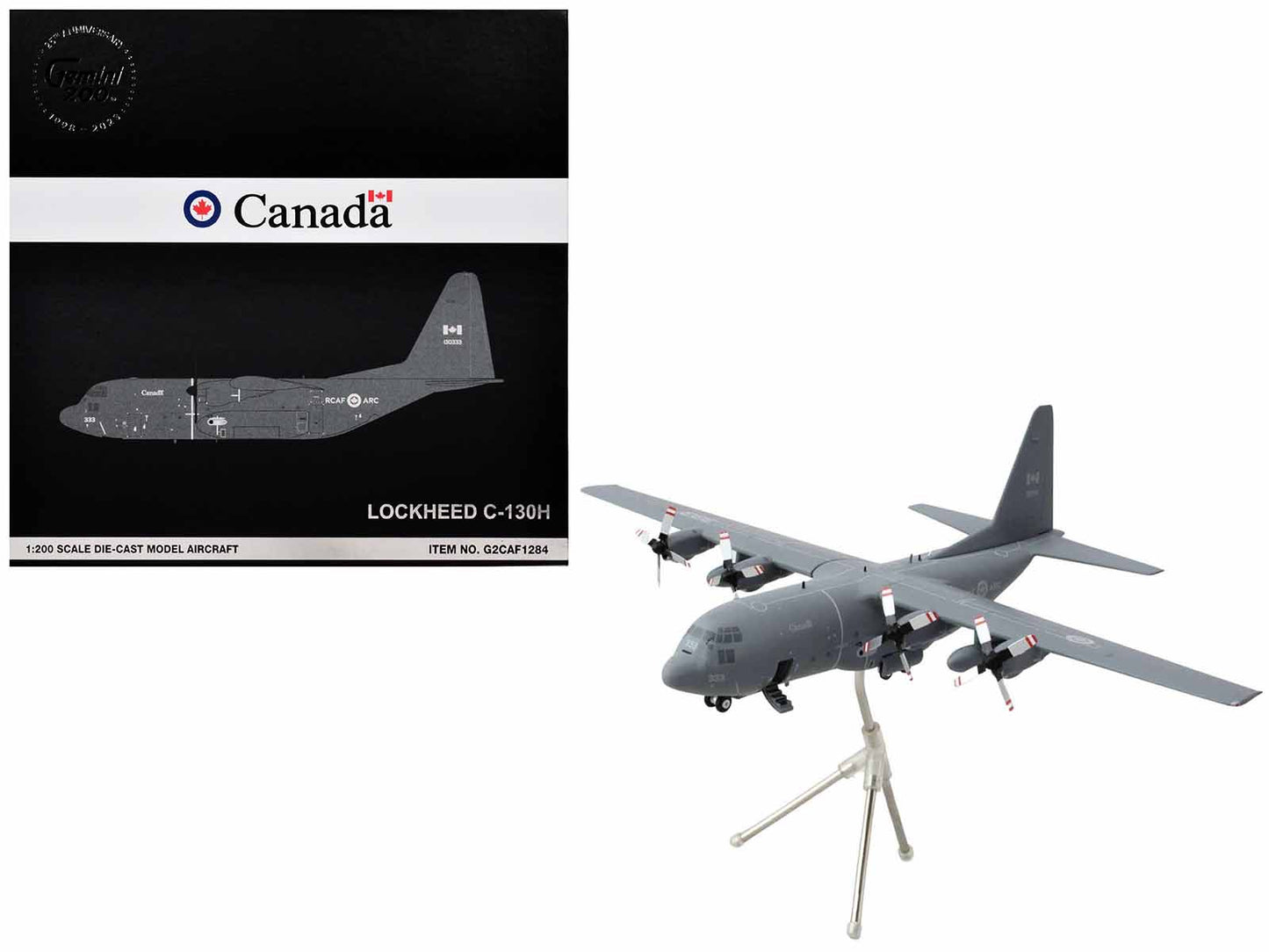 Lockheed C-130H Hercules Transport Aircraft "Royal Canadian Air Force" (130333) Gray "Gemini 200" Series 1/200 Diecast Model Airplane by GeminiJets <h2>Lockheed GeminiJets</h2> <p>High-quality car per