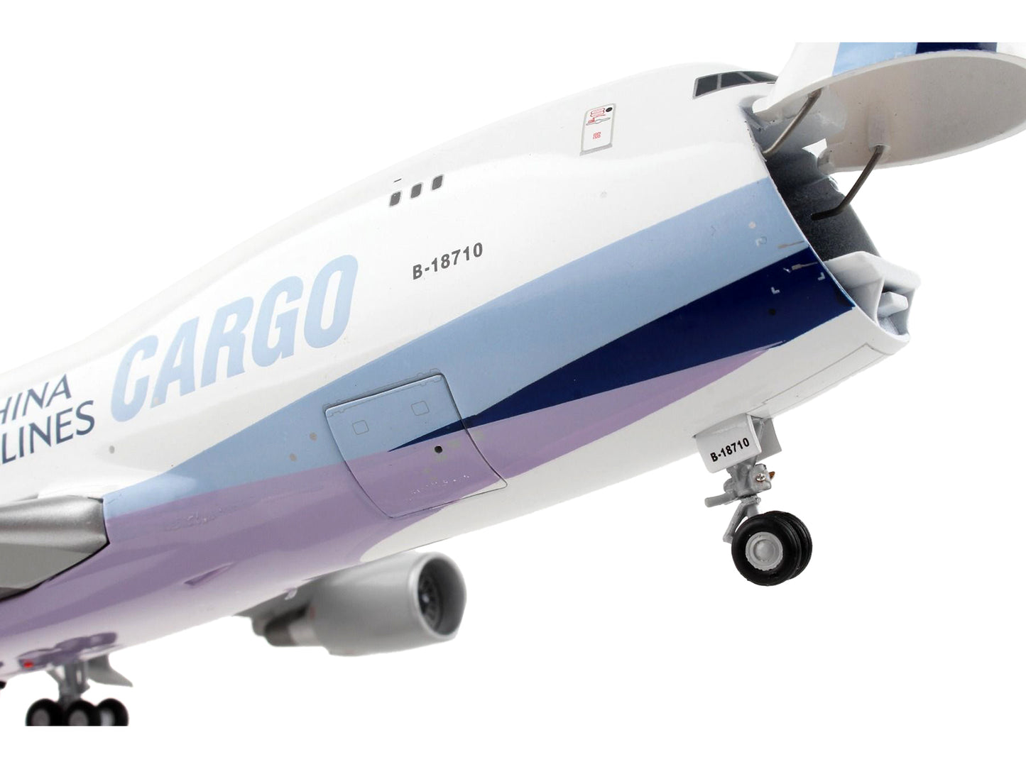 Boeing 747-400F Commercial Aircraft "China Airlines Cargo" White with Purple Tail "Gemini 200 - Interactive" Series 1/200 Diecast Model Airplane by GeminiJets <h2>Boeing GeminiJets</h2> <p>High-qualit
