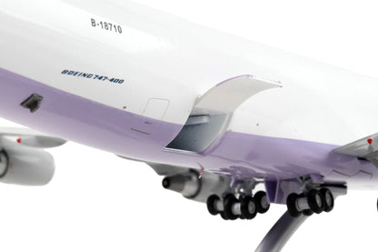 Boeing 747-400F Commercial Aircraft "China Airlines Cargo" White with Purple Tail "Gemini 200 - Interactive" Series 1/200 Diecast Model Airplane by GeminiJets <h2>Boeing GeminiJets</h2> <p>High-qualit
