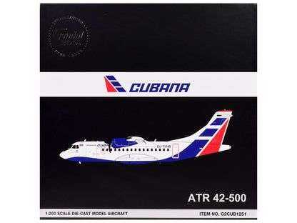 ATR 42-500 Commercial Aircraft "Cubana" (CU-T1240) White with Blue and Red Tail "Gemini 200" Series 1/200 Diecast Model Airplane by GeminiJets <h2>ATR GeminiJets</h2> <p>High-quality car perfect for c