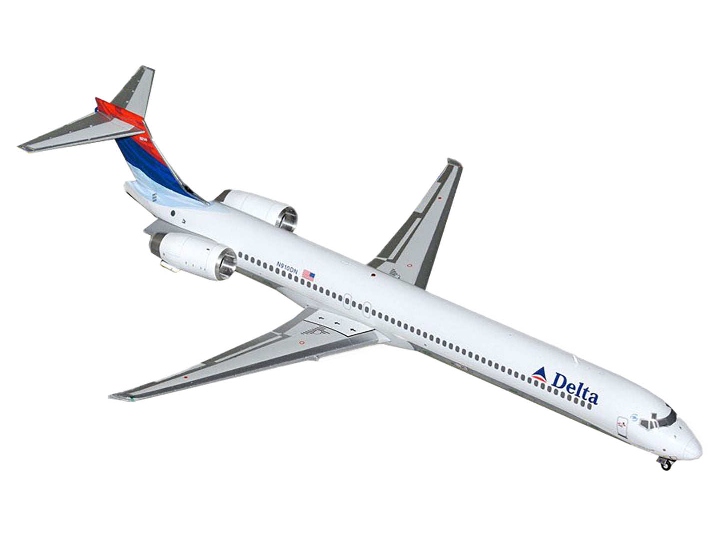 McDonnell Douglas MD-90 Commercial Aircraft "Delta Air Lines" (N910DN) White with Blue and Red Tail "Gemini 200" Series 1/200 Diecast Model Airplane by GeminiJets <h2>McDonnell GeminiJets</h2> <p>High