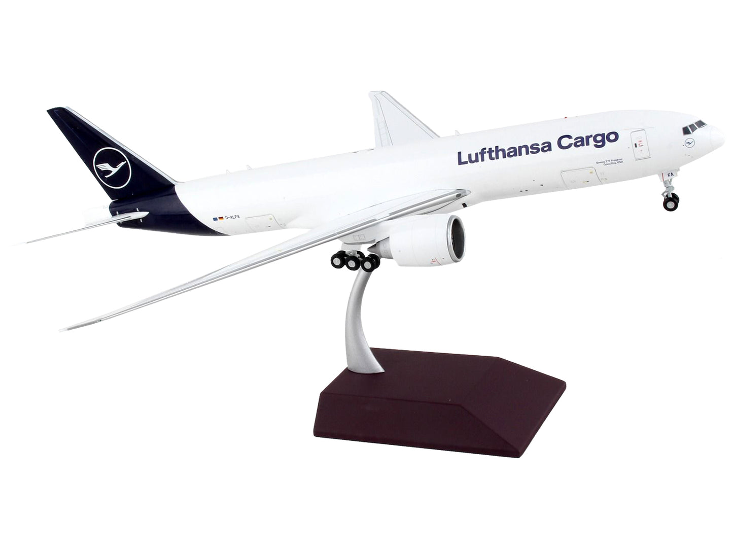 Boeing 777F Commercial Aircraft "Lufthansa Cargo" White with Blue Tail "Gemini 200 - Interactive" Series 1/200 Diecast Model Airplane by GeminiJets <h2>Boeing GeminiJets</h2> <p>High-quality car perfe