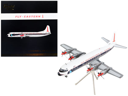 Lockheed L-188 Electra Commercial Aircraft "Eastern Air Lines" White with Blue Stripes "Gemini 200" Series 1/200 Diecast Model Airplane by GeminiJets <h2>Lockheed GeminiJets</h2> <p>High-quality car p