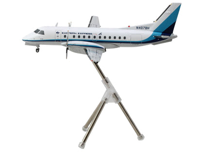 Saab 340A Commercial Aircraft "Eastern Express/Bar Harbor" (N407BH) White with Blue Stripes "Gemini 200" Series 1/200 Diecast Model Airplane by GeminiJets <h2>Saab GeminiJets</h2> <p>High-quality car