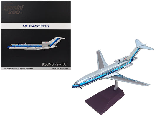 Boeing 727-100 Commercial Aircraft "Eastern Air Lines" (N8120N) Silver with Blue Stripes "Gemini 200" Series 1/200 Diecast Model Airplane by GeminiJets <h2>Boeing GeminiJets</h2> <p>High-quality car p