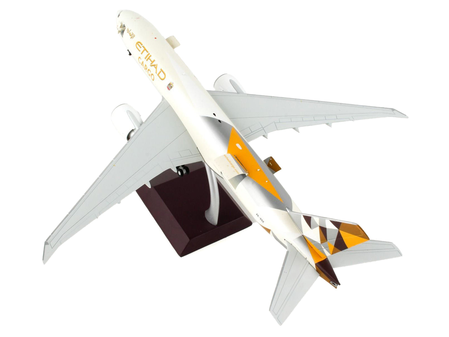 Boeing 777F Commercial Aircraft "Etihad Airways Cargo" Beige with Tail Graphics "Gemini 200 - Interactive" Series 1/200 Diecast Model Airplane by GeminiJets <h2>Boeing GeminiJets</h2> <p>High-quality