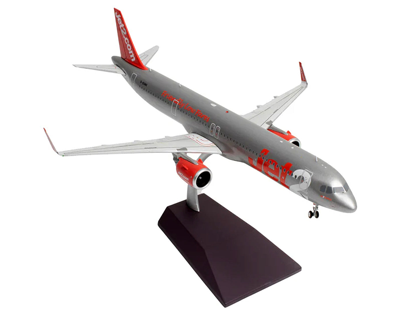 Airbus A321neo Commercial Aircraft "Jet2" (G-SUNO) Silver with Red Tail "Gemini 200" Series 1/200 Diecast Model Airplane by GeminiJets <h2>Airbus GeminiJets</h2> <p>High-quality car perfect for collec