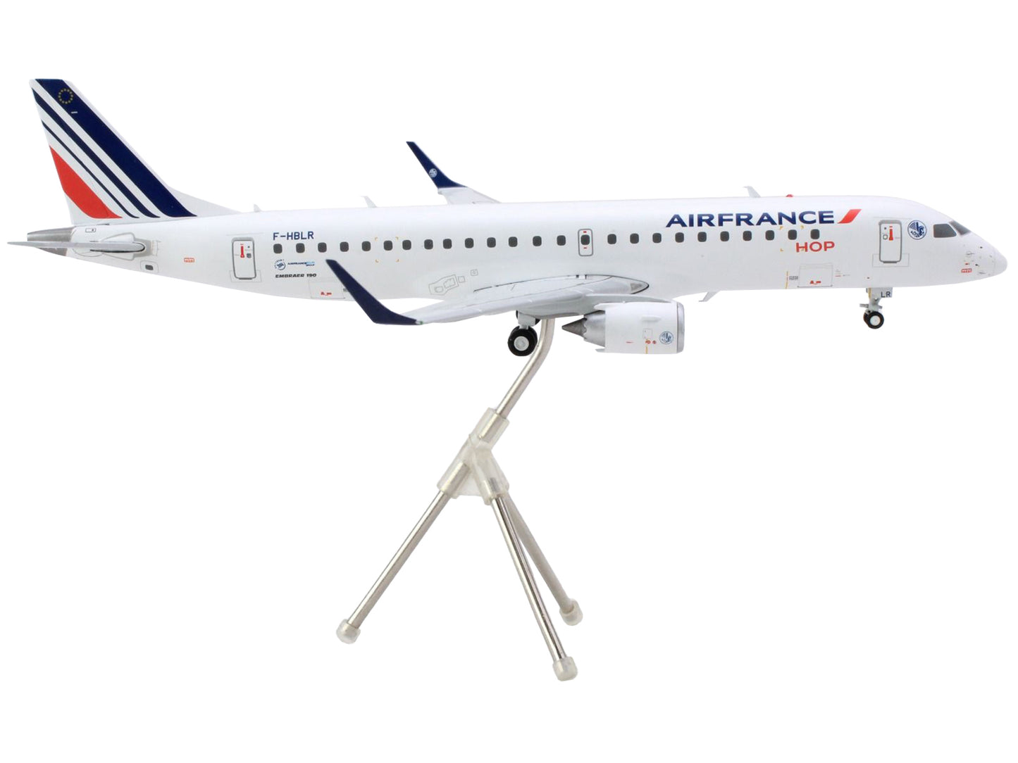 Embraer ERJ-190 Commercial Aircraft "Air France Hop" (F-HBLN) White with Striped Tail "Gemini 200" Series 1/200 Diecast Model Airplane by GeminiJets <h2>Embraer GeminiJets</h2> <p>High-quality car per