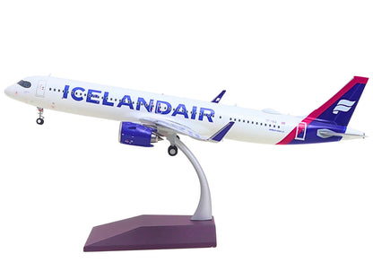 Airbus A321neo Commercial Aircraft "Icelandair" (TF-IAA) White with Blue and Pink Tail "Gemini 200" Series 1/200 Diecast Model by GeminiJets <h2>Airbus GeminiJets</h2> <p>High-quality car perfect for